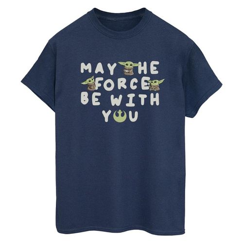 T-shirts a maniche lunghe The Mandalorian May The Force Be With You - Disney - Modalova