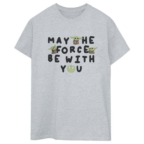 T-shirts a maniche lunghe The Mandalorian May The Force Be With You - Disney - Modalova