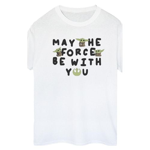 T-shirts a maniche lunghe The Mandalorian May The Force Be With You - Disney - Modalova