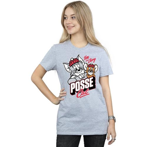 T-shirts a maniche lunghe Posse Cat - Dessins Animés - Modalova