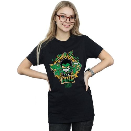 T-shirts a maniche lunghe Teen Titans Go Crazy For Pizza - Dc Comics - Modalova