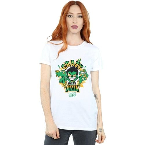 T-shirts a maniche lunghe Teen Titans Go Crazy For Pizza - Dc Comics - Modalova