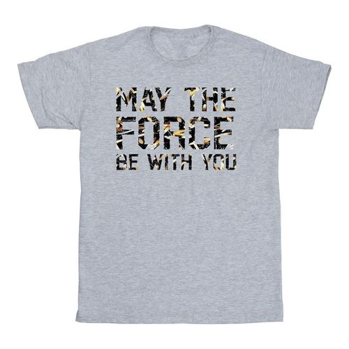 T-shirts a maniche lunghe May The Force - Disney - Modalova