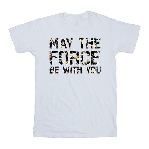 T-shirts a maniche lunghe May The Force - Disney - Modalova