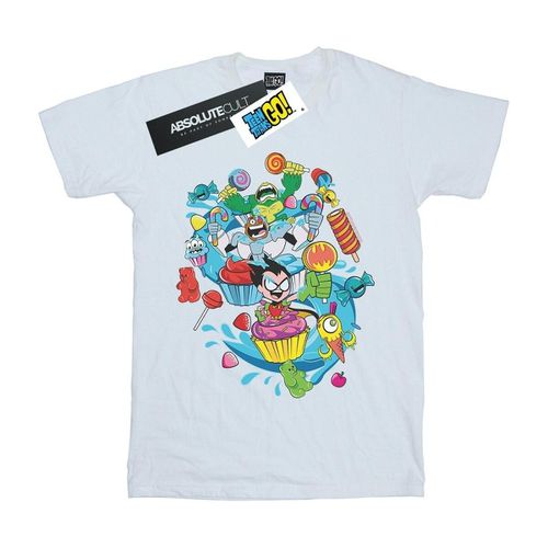 T-shirts a maniche lunghe Teen Titans Go Candy Mania - Dc Comics - Modalova