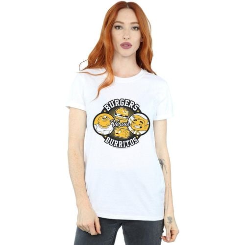 T-shirts a maniche lunghe Teen Titans Go Burgers Vs Burritos - Dc Comics - Modalova