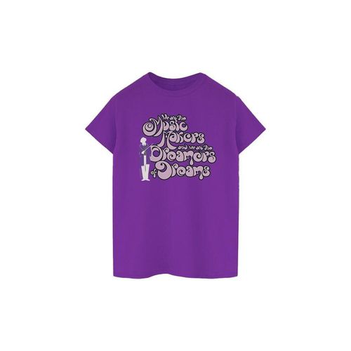 T-shirts a maniche lunghe Dreamers Text - Willy Wonka - Modalova