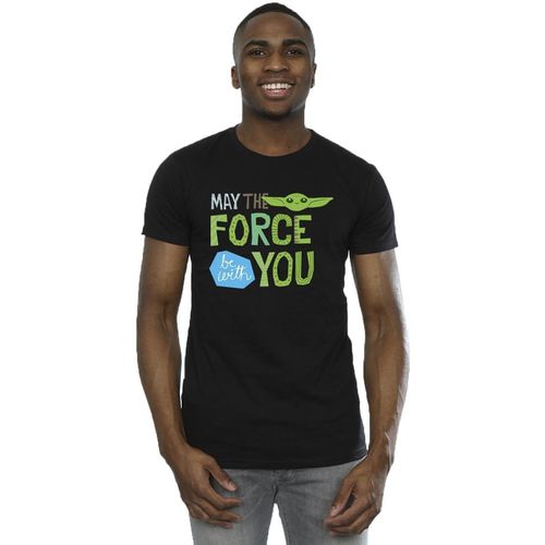 T-shirts a maniche lunghe The Mandalorian May The Force Be With You - Disney - Modalova