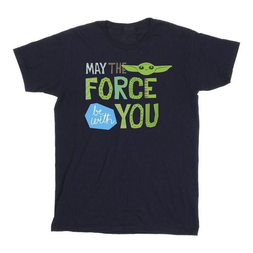 T-shirts a maniche lunghe The Mandalorian May The Force Be With You - Disney - Modalova