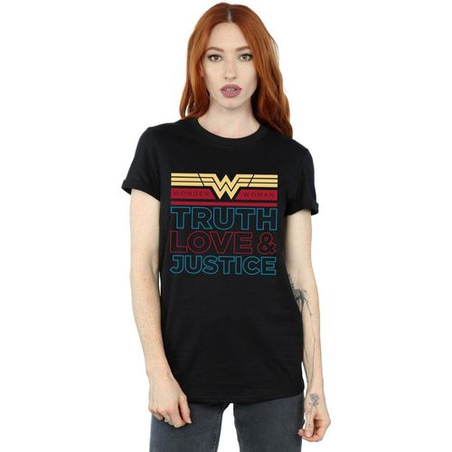 T-shirts a maniche lunghe 84 Truth And Justice - Dc Comics - Modalova