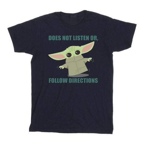 T-shirts a maniche lunghe The Mandalorian Does Not Listen - Disney - Modalova