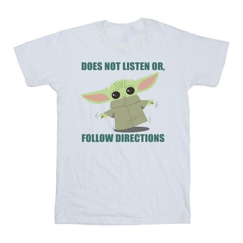 T-shirts a maniche lunghe The Mandalorian Does Not Listen - Disney - Modalova