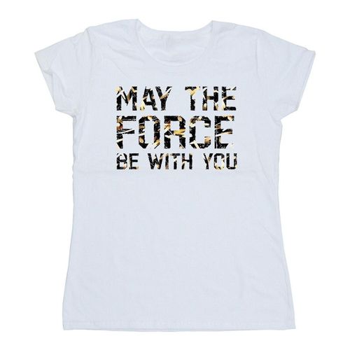 T-shirts a maniche lunghe May The Force - Disney - Modalova