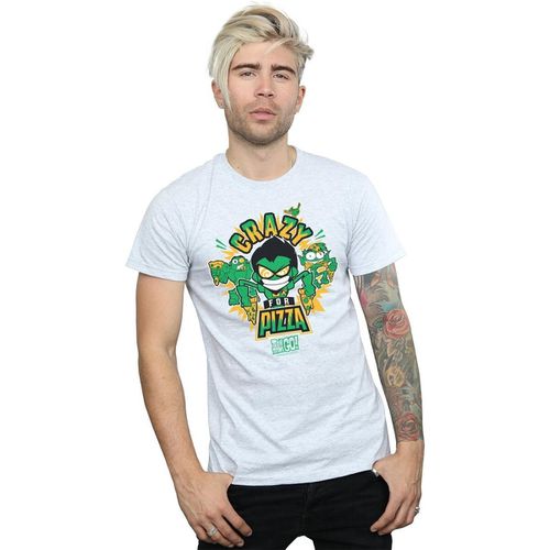 T-shirts a maniche lunghe Teen Titans Go Crazy For Pizza - Dc Comics - Modalova