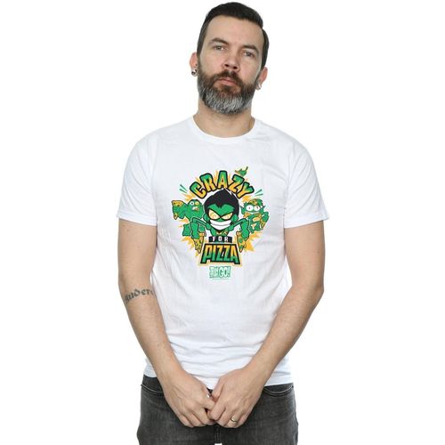 T-shirts a maniche lunghe Teen Titans Go Crazy For Pizza - Dc Comics - Modalova