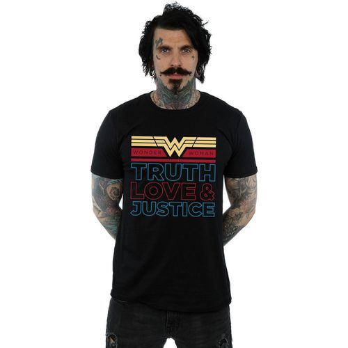 T-shirts a maniche lunghe 84 Truth And Justice - Dc Comics - Modalova