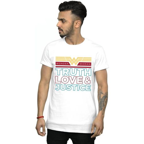 T-shirts a maniche lunghe 84 Truth And Justice - Dc Comics - Modalova