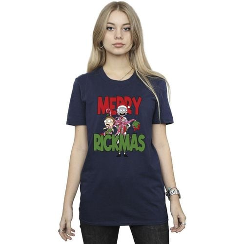 T-shirts a maniche lunghe Merry Rickmas - Rick And Morty - Modalova