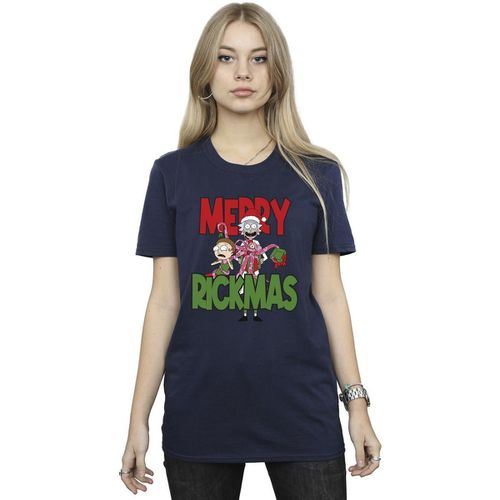 T-shirts a maniche lunghe Merry Rickmas - Rick And Morty - Modalova