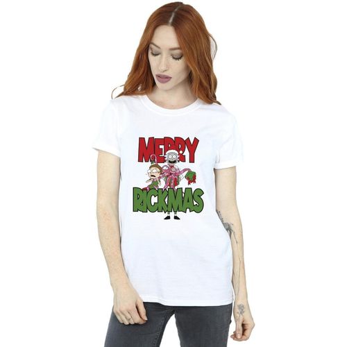 T-shirts a maniche lunghe Merry Rickmas - Rick And Morty - Modalova