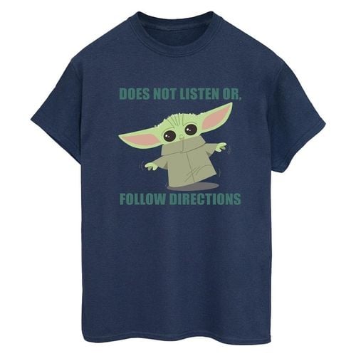 T-shirts a maniche lunghe The Mandalorian Does Not Listen - Disney - Modalova