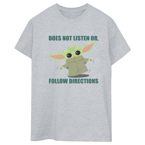 T-shirts a maniche lunghe The Mandalorian Does Not Listen - Disney - Modalova