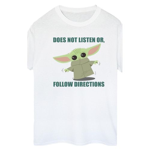 T-shirts a maniche lunghe The Mandalorian Does Not Listen - Disney - Modalova