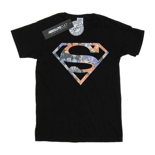 T-shirts a maniche lunghe Superman Floral Logo 2 - Dc Comics - Modalova