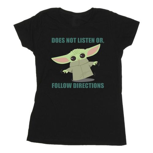 T-shirts a maniche lunghe The Mandalorian Does Not Listen - Disney - Modalova