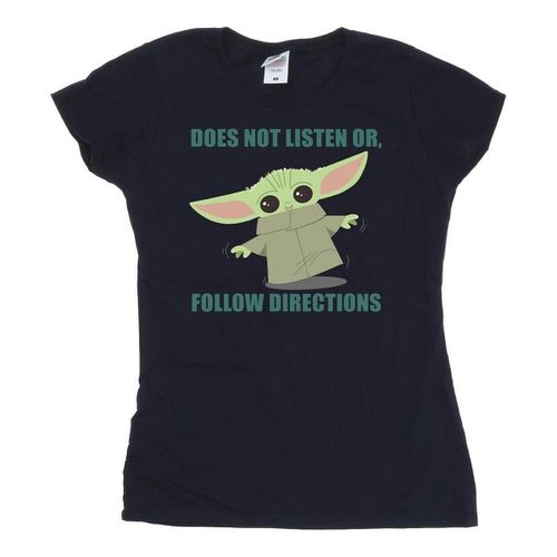 T-shirts a maniche lunghe The Mandalorian Does Not Listen - Disney - Modalova