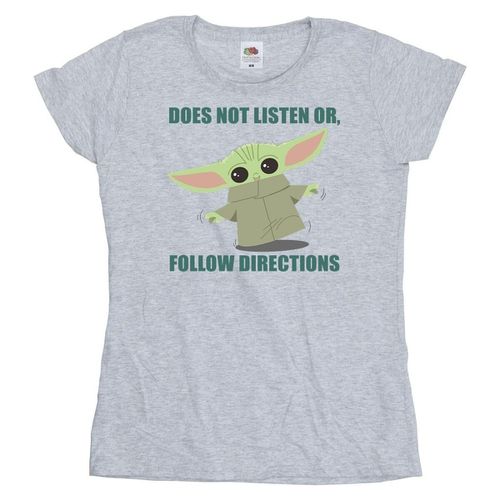 T-shirts a maniche lunghe The Mandalorian Does Not Listen - Disney - Modalova