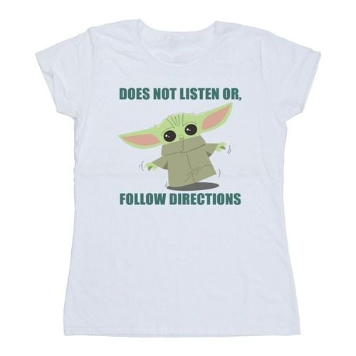 T-shirts a maniche lunghe The Mandalorian Does Not Listen - Disney - Modalova