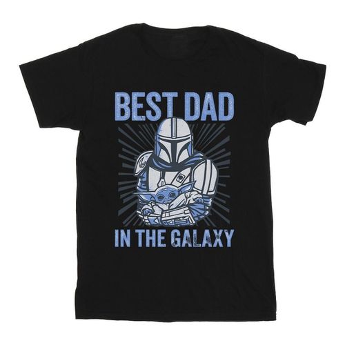 T-shirts a maniche lunghe Mandalorian Best Dad Galaxy - Disney - Modalova