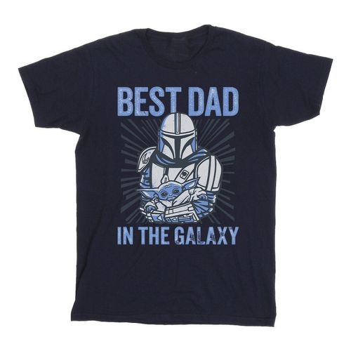 T-shirts a maniche lunghe Mandalorian Best Dad Galaxy - Disney - Modalova