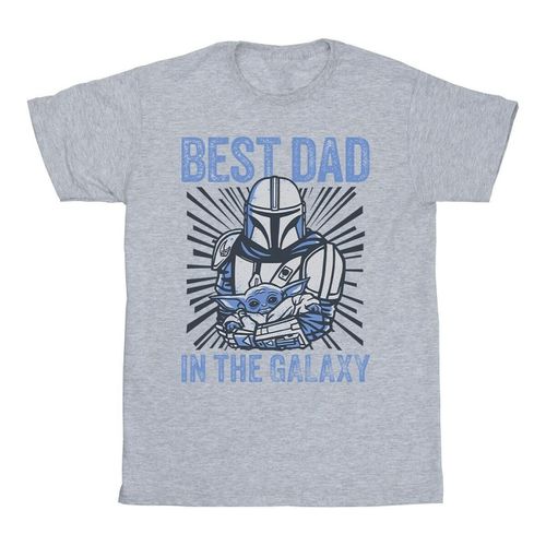 T-shirts a maniche lunghe Mandalorian Best Dad Galaxy - Disney - Modalova