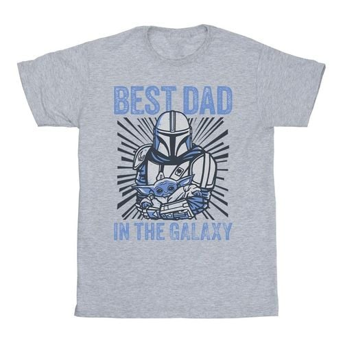 T-shirts a maniche lunghe Mandalorian Best Dad Galaxy - Disney - Modalova