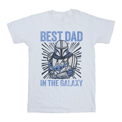 T-shirts a maniche lunghe Mandalorian Best Dad Galaxy - Disney - Modalova