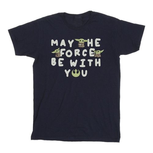 T-shirts a maniche lunghe The Mandalorian May The Force Be With You - Disney - Modalova