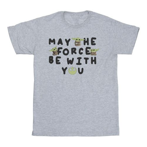 T-shirts a maniche lunghe The Mandalorian May The Force Be With You - Disney - Modalova