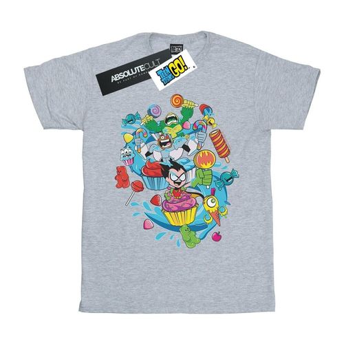 T-shirts a maniche lunghe Teen Titans Go Candy Mania - Dc Comics - Modalova