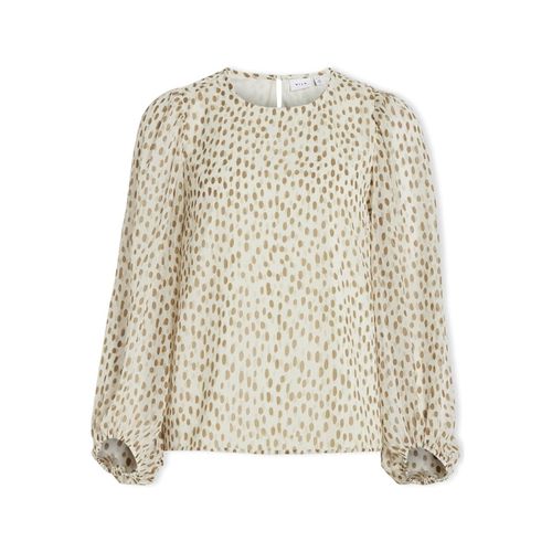 Camicetta Noos Top Falia L/S - Birch/Nori - Vila - Modalova