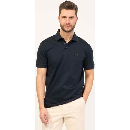 T-shirt & Polo Polo in jersey di cotone con targhetta logo - Boss - Modalova