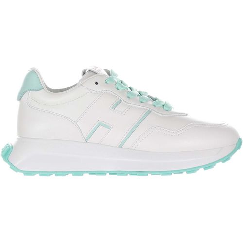 Sneakers Sneaker h641 in pelle bianco verde - Hogan - Modalova