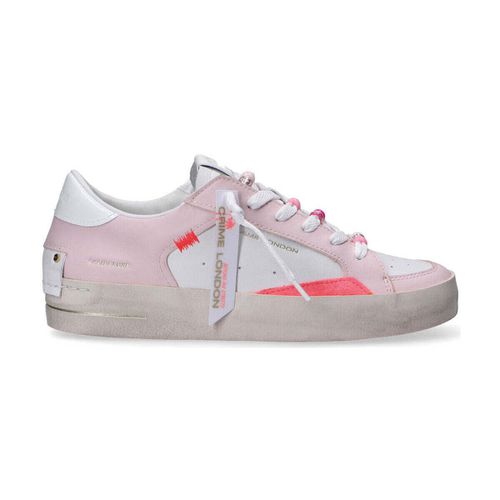 Sneakers basse SK8 Deluxe bianco fuxia - Crime london - Modalova