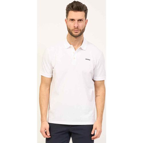 T-shirt & Polo Polo in cotone con logo a contrasto - Boss - Modalova