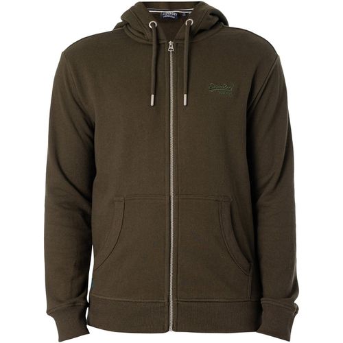 Felpa Felpa con cappuccio e zip con logo essenziale - Superdry - Modalova