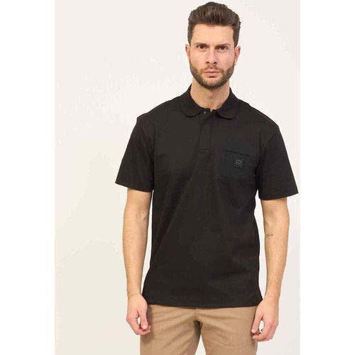 T-shirt & Polo Polo uomo nera in cotone intrecciato - Boss - Modalova
