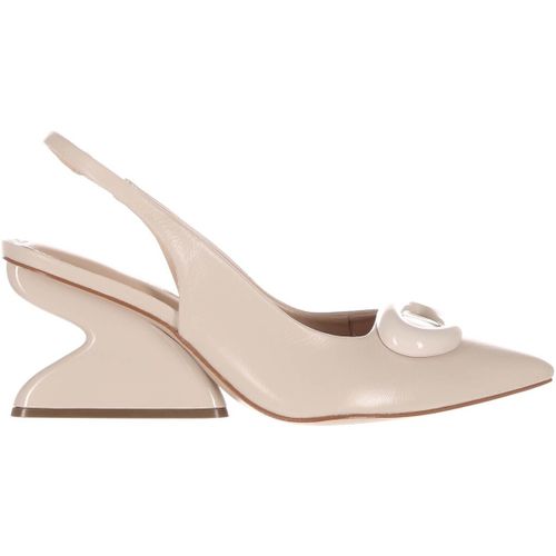 Scarpe Décolleté slingback in pelle con similzeppa - Cecconello - Modalova