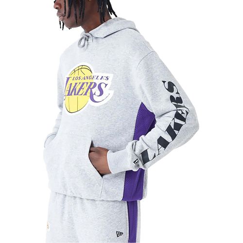 Felpa Nba Mesh Panel Os Hoody Loslak Hgrtrp - New-Era - Modalova