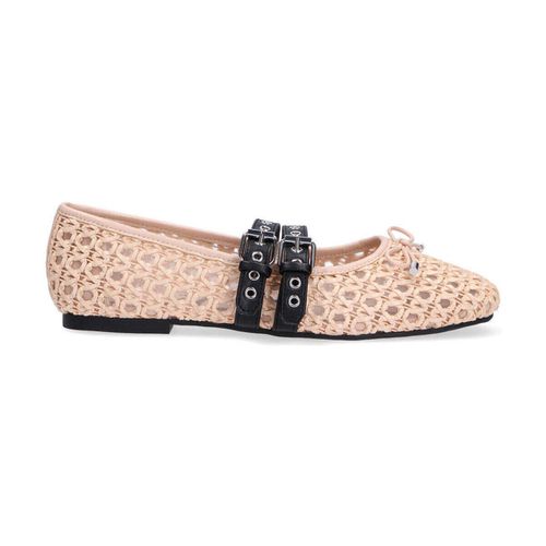 Ballerine ballerine in pelle intrecciata nude - Loafer - Modalova